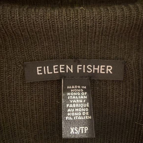 Eileen Fisher 100% extra fine merino wool mock neck sweater tunic - Picture 3 of 3